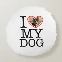 I Love My Dog Personalized Pillow