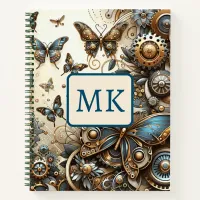 Vintage Steampunk Butterflies  Notebook