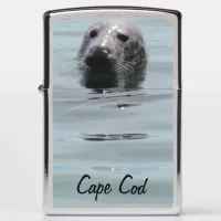 Cape Cod cute seal peeking out of water Zippo Zippo Lighter