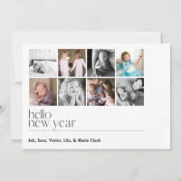 Happy New Year Minimalist Style Holiday Card