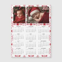 2025 Mini Calendars | Snowflakes Background