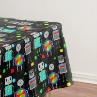 Robot Themed Boy's Birthday Party Tablecloth