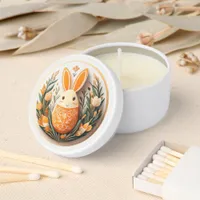 Easter Egg Bunny Tulips Orange ID1084 Mini Candle Favors