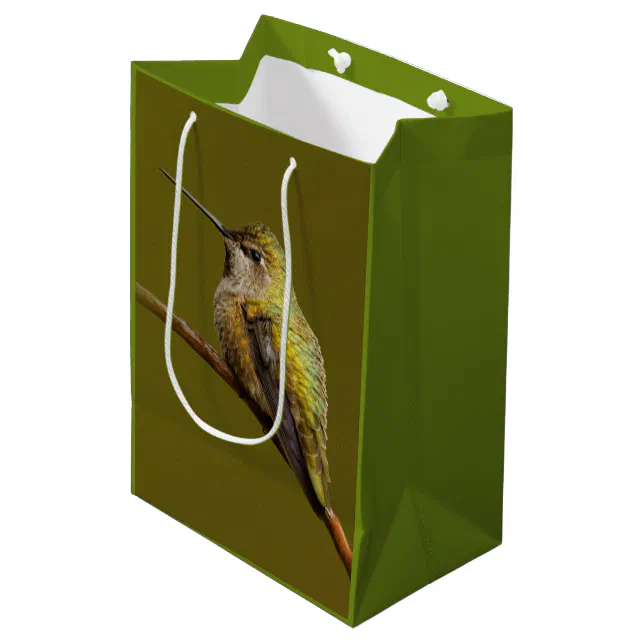 Anna's Hummingbird on the Scarlet Trumpetvine Medium Gift Bag