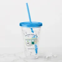 Funny Ms Frosty at plastic surgeon cartoon Acrylic Tumbler