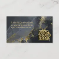 Moody Ink Charcoal Gold Abstract Website ID988 Enclosure Card