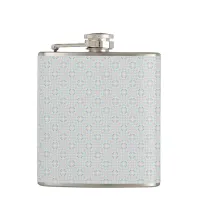 Seamless Seashell Pattern Flask