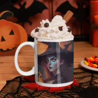 Just a Witch who needs her Coffee Two-Tone Coffee Mug