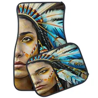 Celebrating Heritage With Tribal Art Car Floor Mat