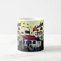 Dracula Castle - the interior courtyard, painting Coffee Mug