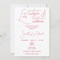 Let's Tailgate and Celebrate Wedding Couple Shower Invitation