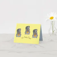 Greeting Card - Toy Squirrels with Acorns