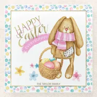 Happy Easter Everybunny ID640 Glass Coaster