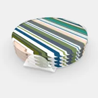 Modern New Season Stripes Coaster Set