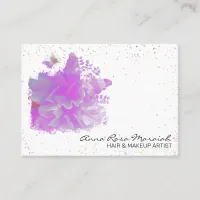 *~* Art Pink Peony Painting Art Butterfly AR3 Business Card