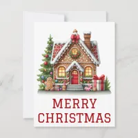 Gingerbread House Christmas Card