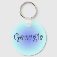 Georgia Rainbow Keychain