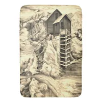 Colorado Rocky Mountains River Crystal Mill Bath Mat