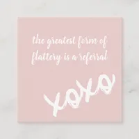 Kisses XOXO Neutral Colors Referral Card