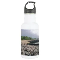 Punaluʻu Black Sand Beach Hawaii Big Island Water Bottle