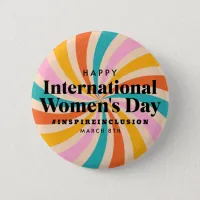 Happy International Women's Day | March 8th Button