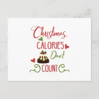 christmas calories dont count funny holiday quote