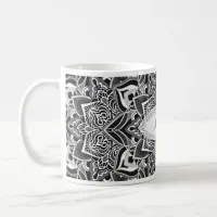 Silver Mandala Snowflake Mug