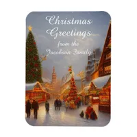 German Style Christmas Market Greetings Kitsch Magnet