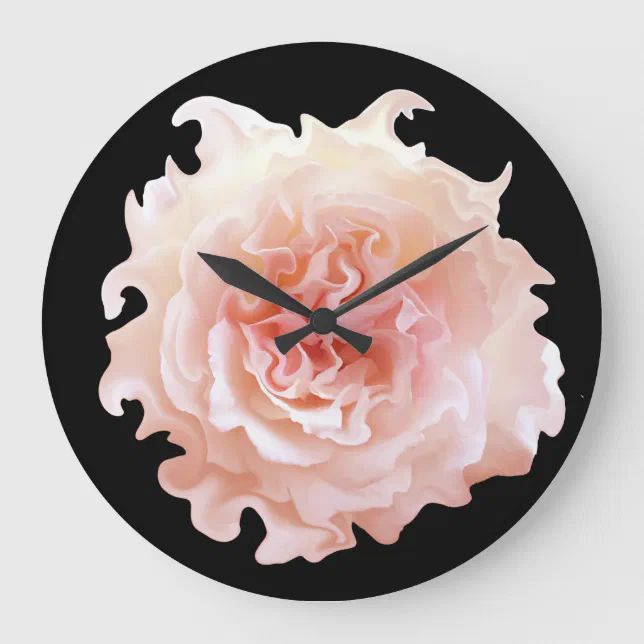 Disheveled Rose Large Clock