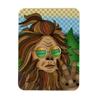 Retro Bigfoot | Pop Art Sasquatch   Magnet