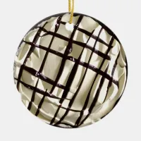 Hap-pie Christmas  | Funny Food Pun  Ceramic Ornament