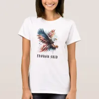 *~* AP16 USA Detailed American Flag Bald EAGLE T-Shirt