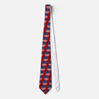 USA - American Flag and Stars in Circle Tie