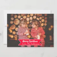 Add Your Family Photo to this cute Christmas Card