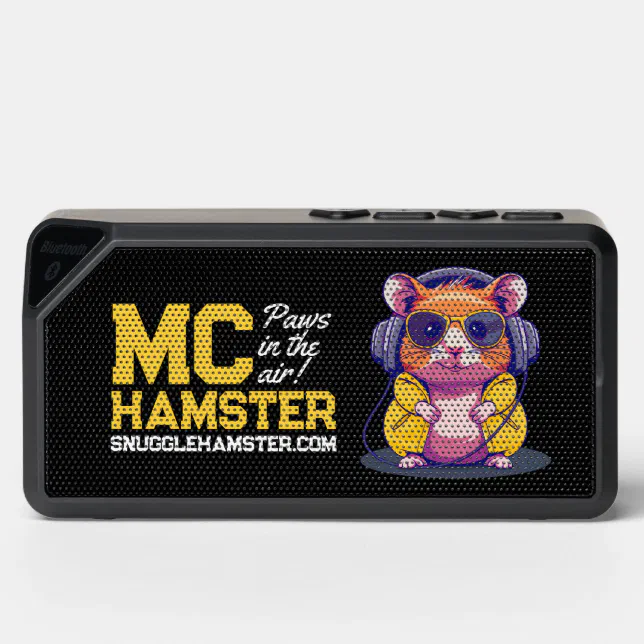 Cute MC Hamster | Snuggle Hamster Designs | Yellow Bluetooth Speaker