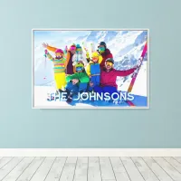 Personalized Family Vacation Photo Canvas Print