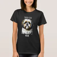  Shih Tzu Mom| Dog Lovers T-Shirt