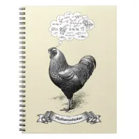 Mathemachicken Funny Math Chicken Pun Joke Notebook