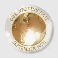 Our Weddng Date Personalized Reminder Magnet