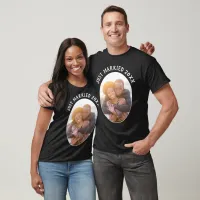 Just Married | Happy Couple Photo Unisex Black T-Shirt