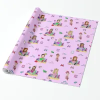 Mermaid and Sea Creatures Girl's Gift Wrap