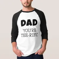 Tee-Rific Golf Pun Black And White Dad T-Shirt