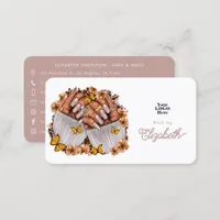 Melanin-Inspired African American Nail Salon Business Card