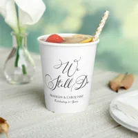 Elegant Vow Renewal Anniversary Paper Cups