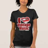 Epic I Heart Vintage Music Logo T-Shirt