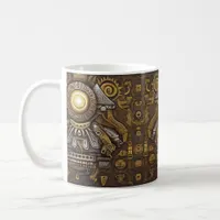 Aztec Stellar Symmetry: Cosmic Pattern Coffee Mug