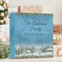 Rustic Winter Family Recipe Binder