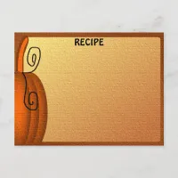 Autumn Recipe Blank #2 Card