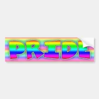 LGBT Pride Proud to be Gay Rainbow Bumper Sticker