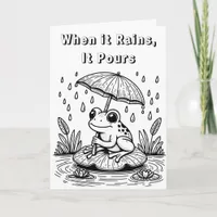 When it Rains, It Pours | Color Me Card